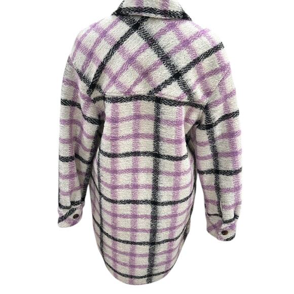 Samsoe Samsoe Galatea Plaid Oversized
Shirt Jacket - Picture 6 of 8